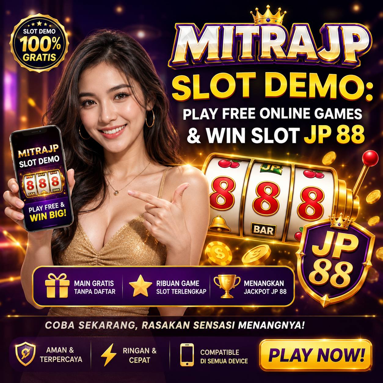 MITRAJP Slot Demo: NWV Play Free Online Games & Win Slot JP 88